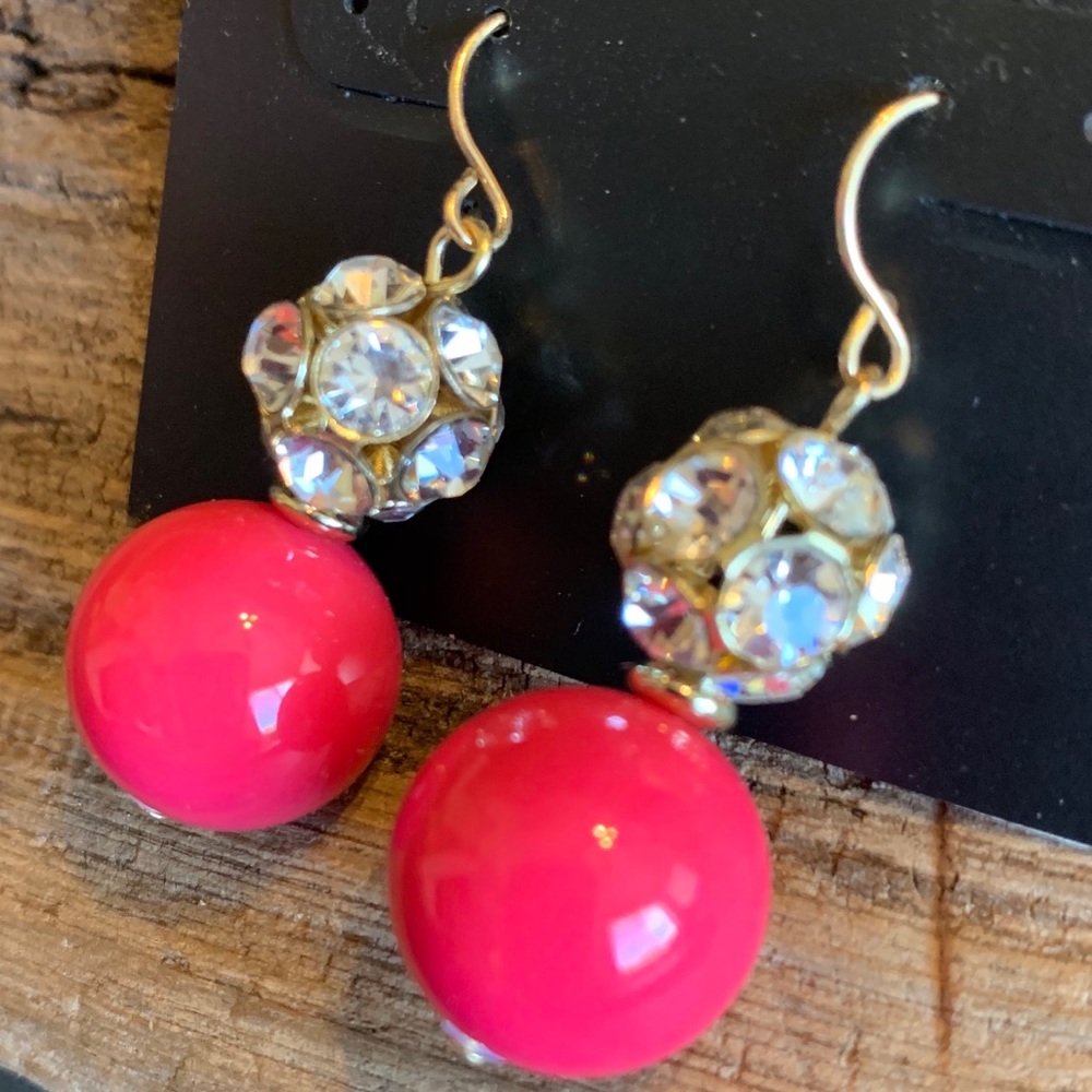 Cute Gabrielle K New York pink earrings